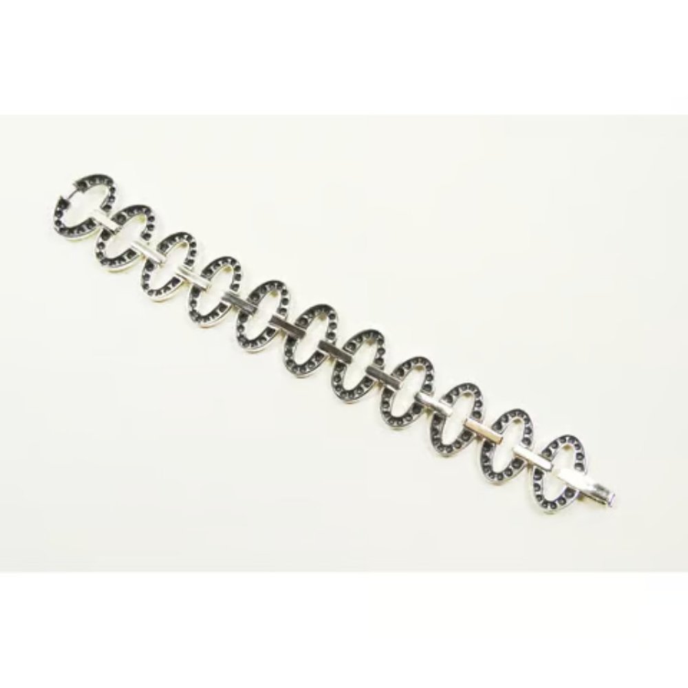 LAGOS NWT Gorgeous Caviar Sterling Silver Link Bracelet Size M - Picture 9 of 9